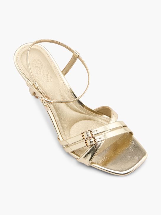 Buffalo Højhælet sandal Guld 124250 2