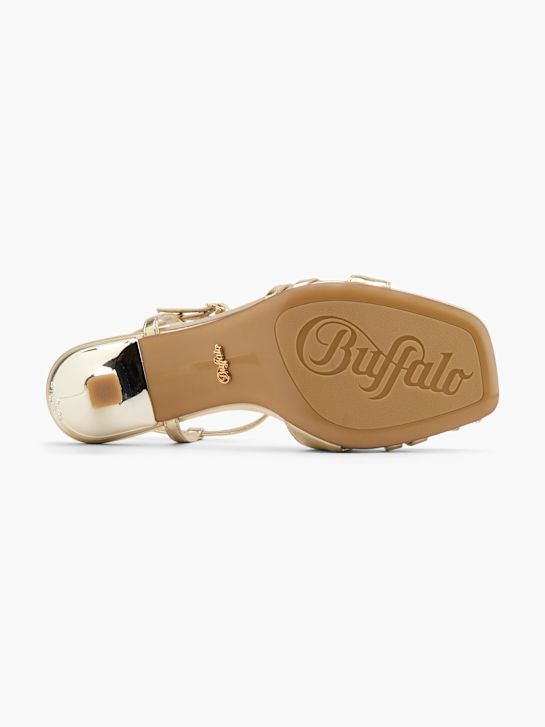 Buffalo Højhælet sandal Guld 124250 4