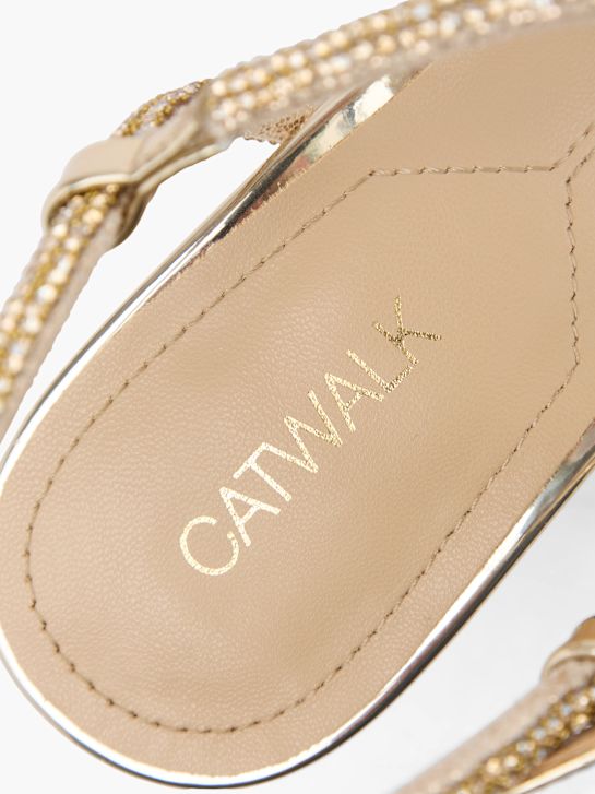 Catwalk Sandál na opätku Zlatá 124304 5