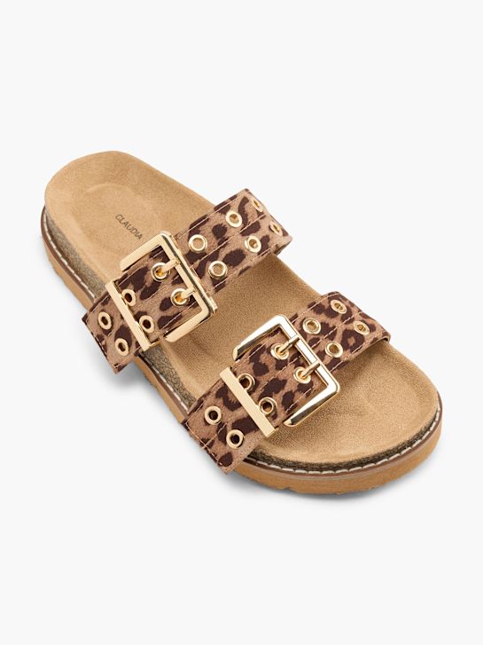 Claudia Ghizzani Tieffuß Pantolette Braun 124309 2