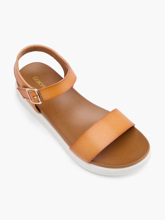 Graceland Sandal Cognac 124345 2