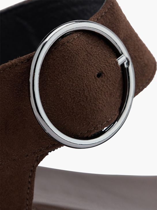 Graceland Højhælet sandal Brun 124454 5