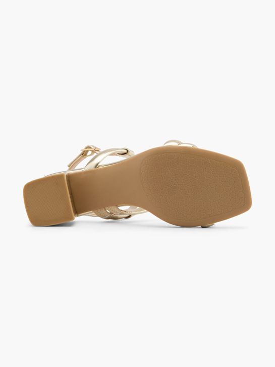Catwalk Sandale cu toc Auriu 124455 4