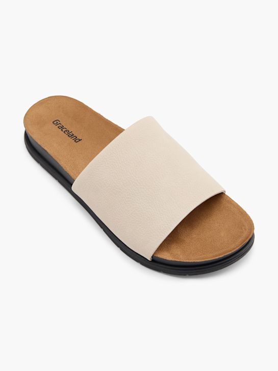 Graceland Tieffuß Pantolette Beige 124483 2