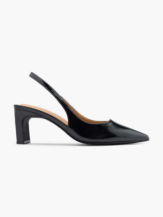 Läst Copenhagen Slingback pump Sort 124611 1