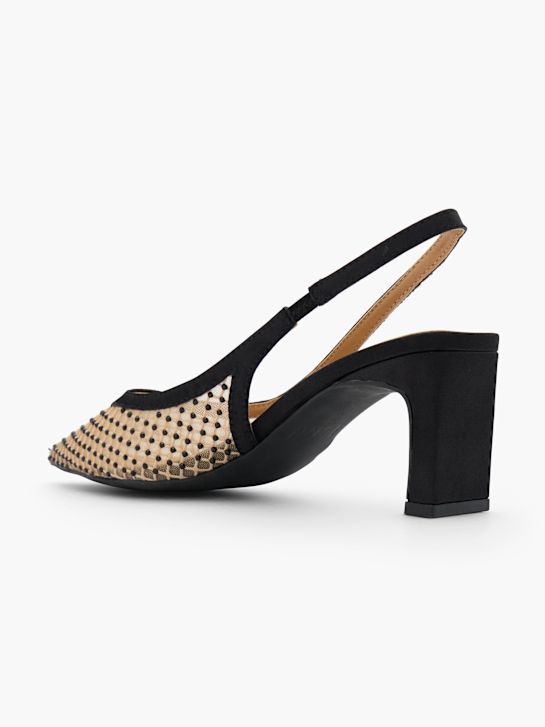 Läst Copenhagen Slingback pump Sort 124607 3