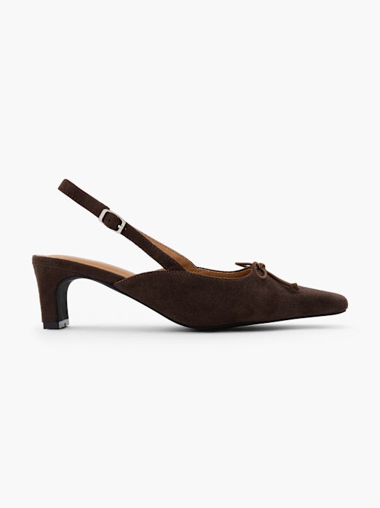 Läst Copenhagen Slingback pump Brun 124615 1