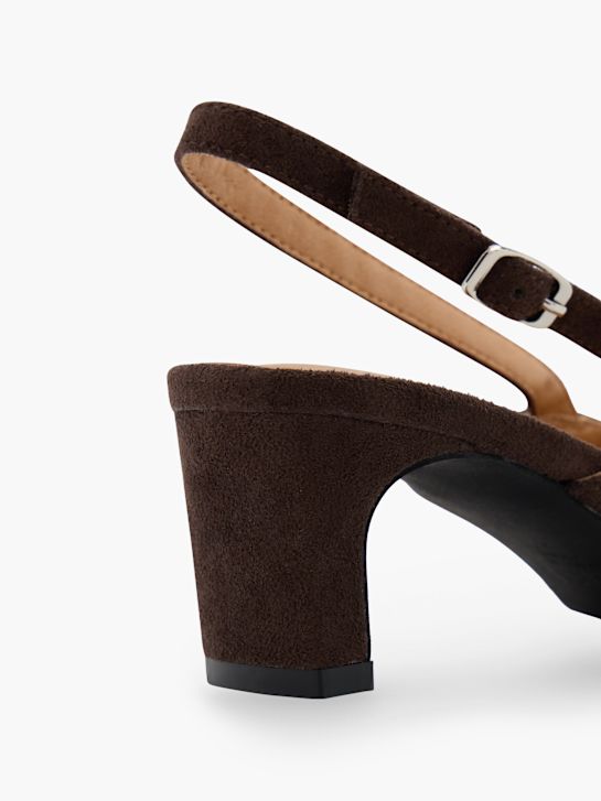 Läst Copenhagen Slingback pump Brun 124615 6