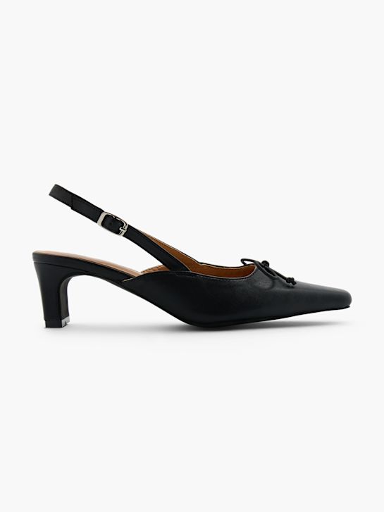 Läst Copenhagen Slingback pump Sort 124585 1