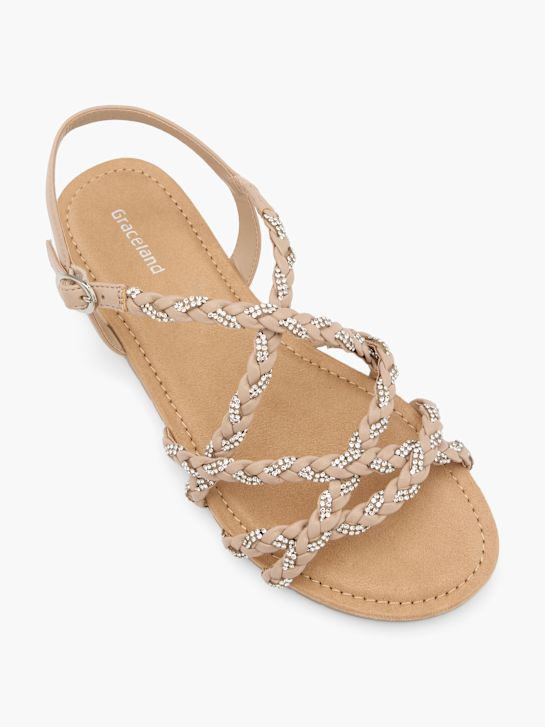 Graceland Sandale Taupe 124777 2
