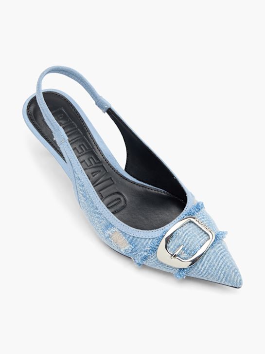 Buffalo Escarpins à bride Bleu 124797 2