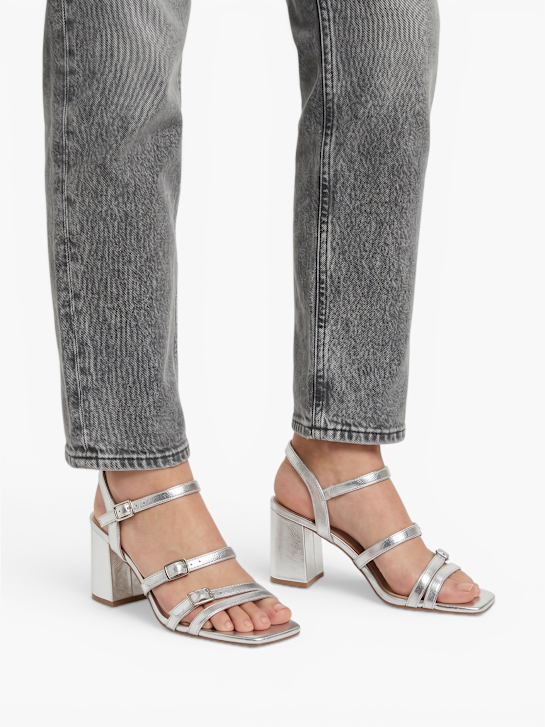 Catwalk Sandale cu toc Argint 125206 6