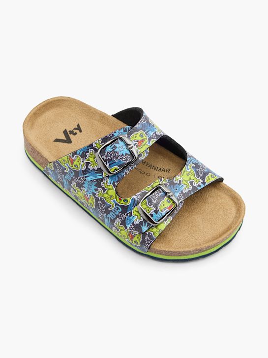 Vty Tieffuß Pantolette Blau 125212 2