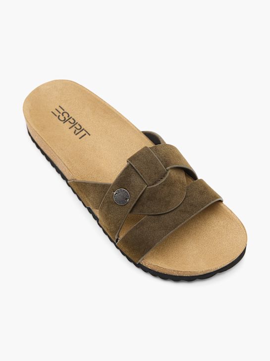 ESPRIT Mélyített talpú papucs oliva 125782 2