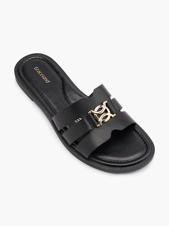 Graceland Slip in sandal Sort 125981 2