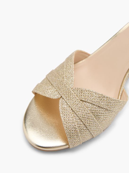 Graceland Högklackad sandal Guld 126112 5