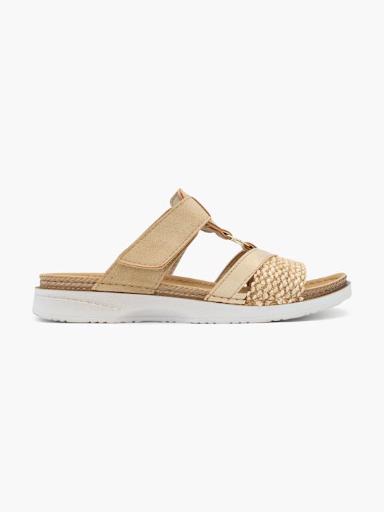 Romika Flache Pantolette Beige 126672 1