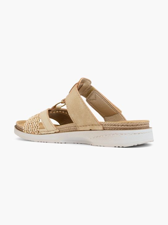 Romika Flache Pantolette Beige 126672 3