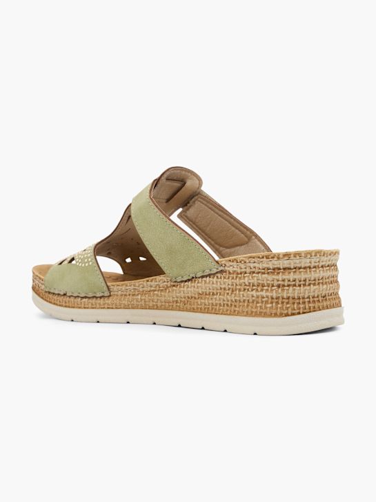 Romika Flache Pantolette Grün 126699 3