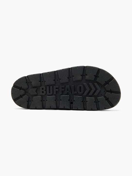 Buffalo Lygiapadės įspiriamos basutės Juoda 127313 4