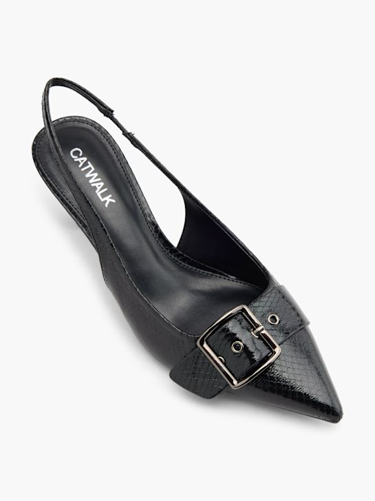 Catwalk Slingback salonke Crna 127716 2