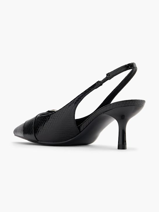 Catwalk Lodičky s otevřenou patou Černá 127716 3