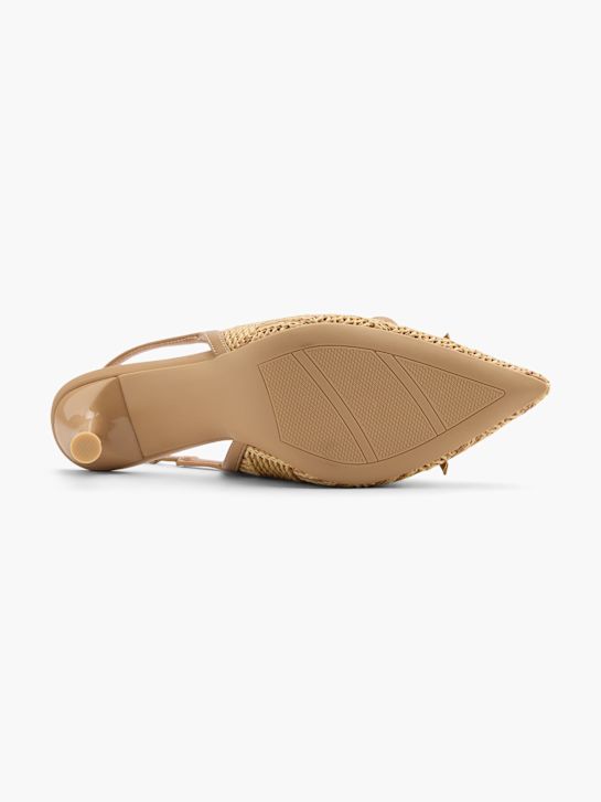 Catwalk Slingback salonarji Bež 128046 4