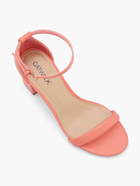Catwalk Sandale cu toc Corai 128072 2