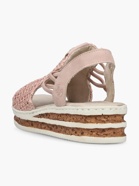 Rieker Sandales à talons Rose 128126 5