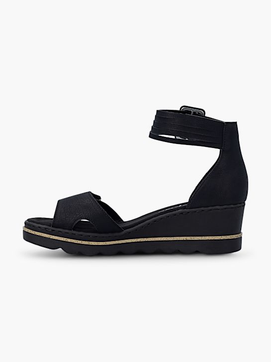 Rieker Sandalette Schwarz 128130 3
