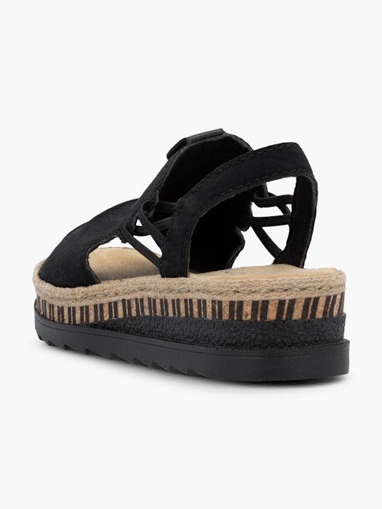 Rieker Sandalette Schwarz 128432 5