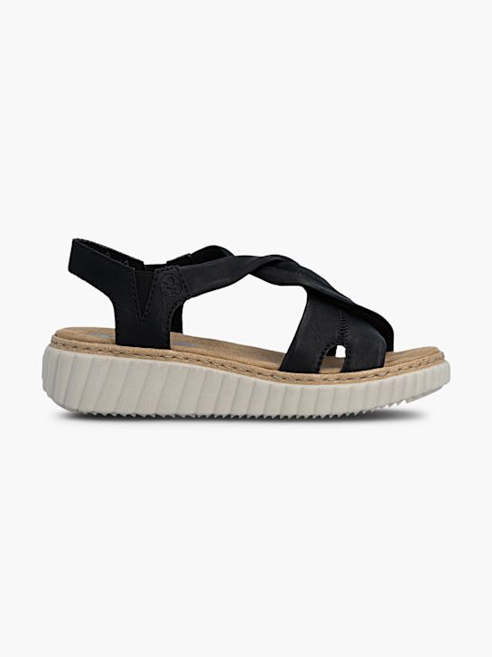 Rieker Sandales à talons Noir 128436 1