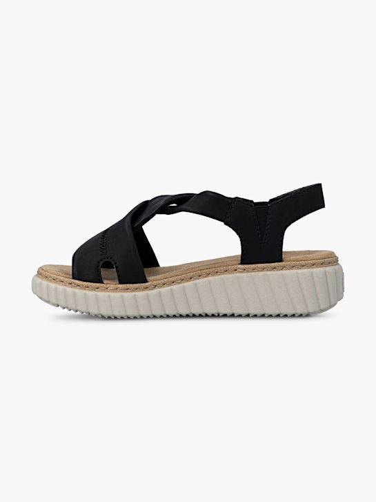 Rieker Sandales à talons Noir 128436 3