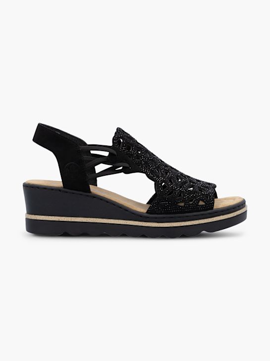 Rieker Sandales à talons Noir 128440 1