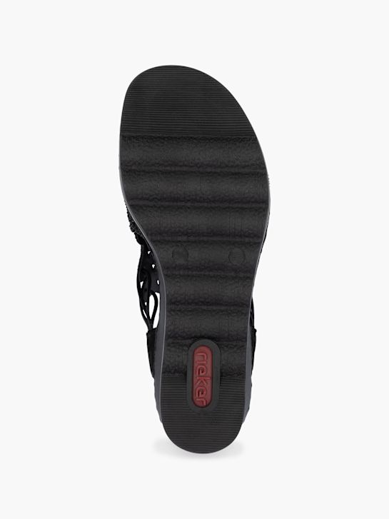 Rieker Sandales à talons Noir 128440 4