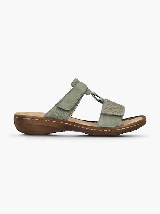 Rieker Tieffuß Pantolette Olive 128462 1