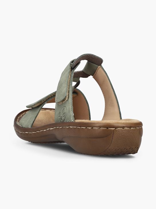 Rieker Tieffuß Pantolette Olive 128462 5