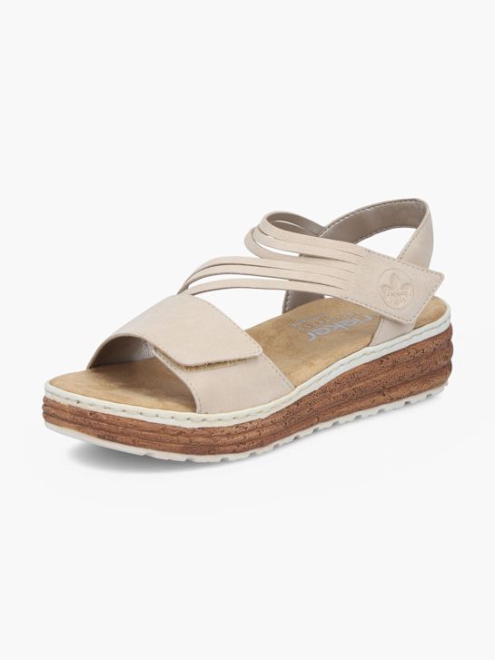Rieker Sandales à talons Beige 128464 2