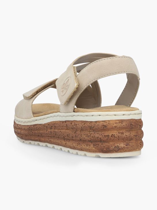 Rieker Sandales à talons Beige 128464 5