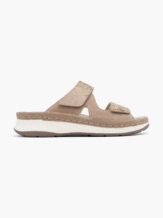 Romika Offener Hausschuh Taupe 129513 1