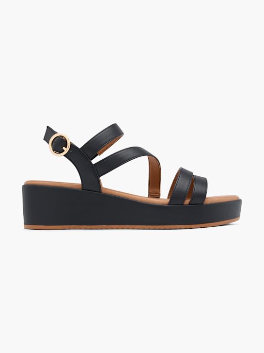 Graceland Højhælet sandal Sort 129642 1