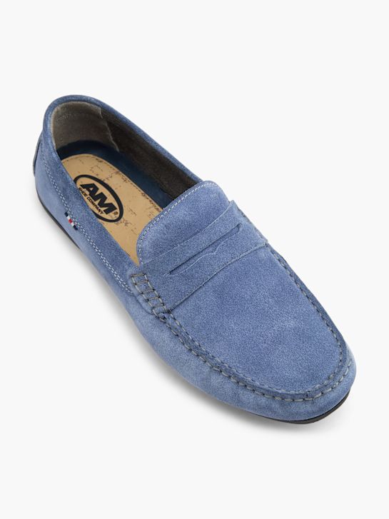 AM SHOE Mokasyny Niebieski 130577 2