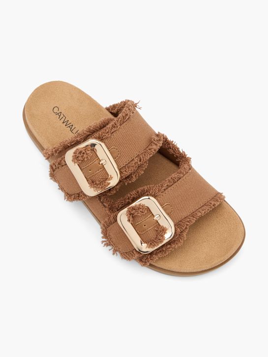 Catwalk Chinelo com palmilha alta Castanho 131462 2