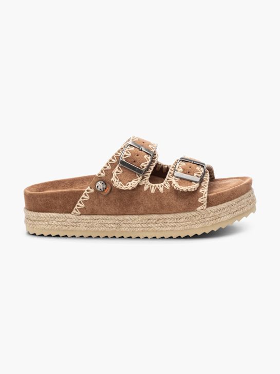 Refresh Chinelo com palmilha alta Castanho 132326 1