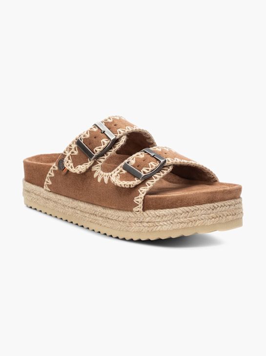 Refresh Chinelo com palmilha alta Castanho 132326 2