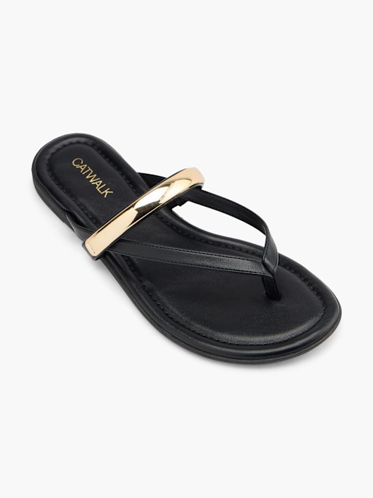 Catwalk Papuci cu separator între degete Negru 131742 2