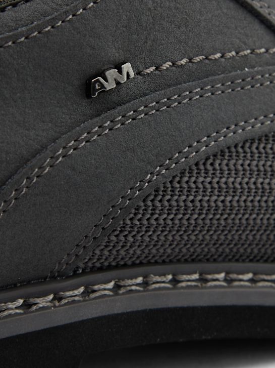 AM SHOE Stringata Grigio 131629 5