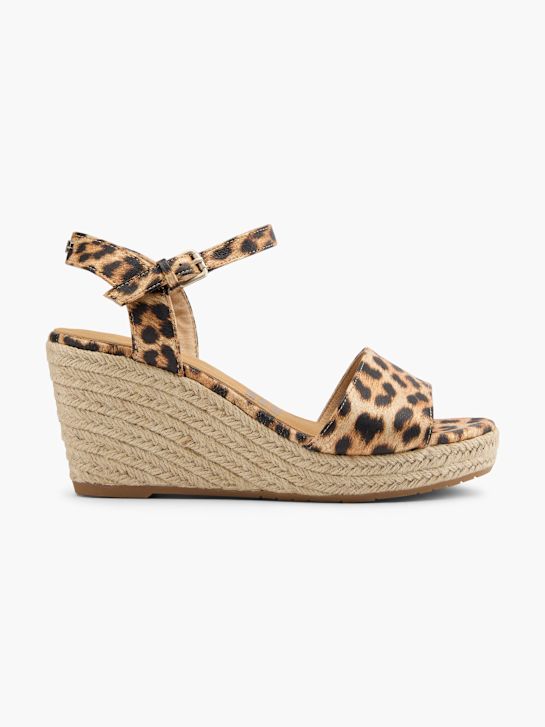 TOM TAILOR Sandale z visoko peto Rjava 134203 1
