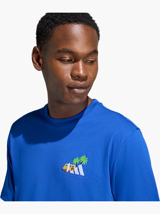 adidas Tee-shirt Bleu 134615 4