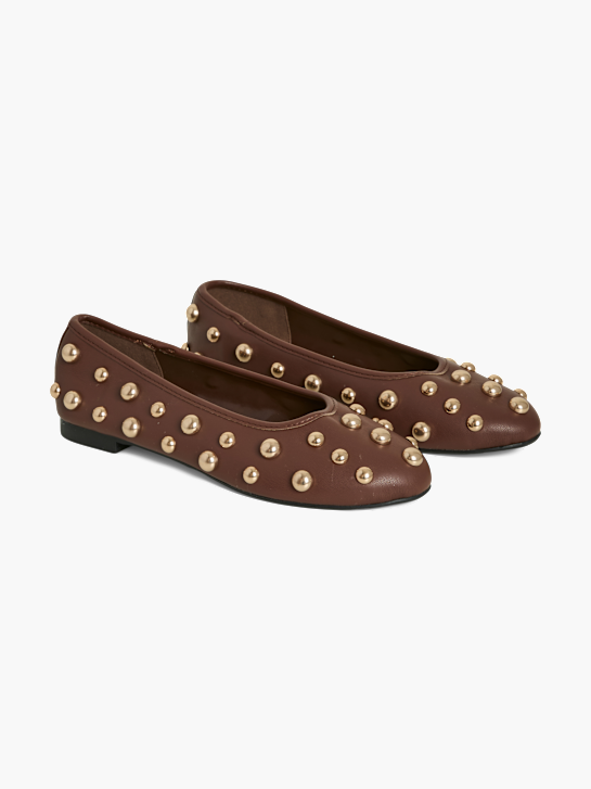 PIECES Ballerina Braun 134843 3